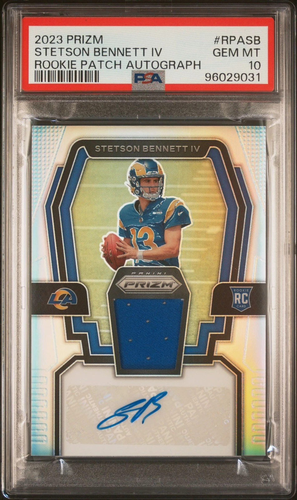 Stetson Bennett Panini Prizm Rookie Patch Autographs #RPASB Base