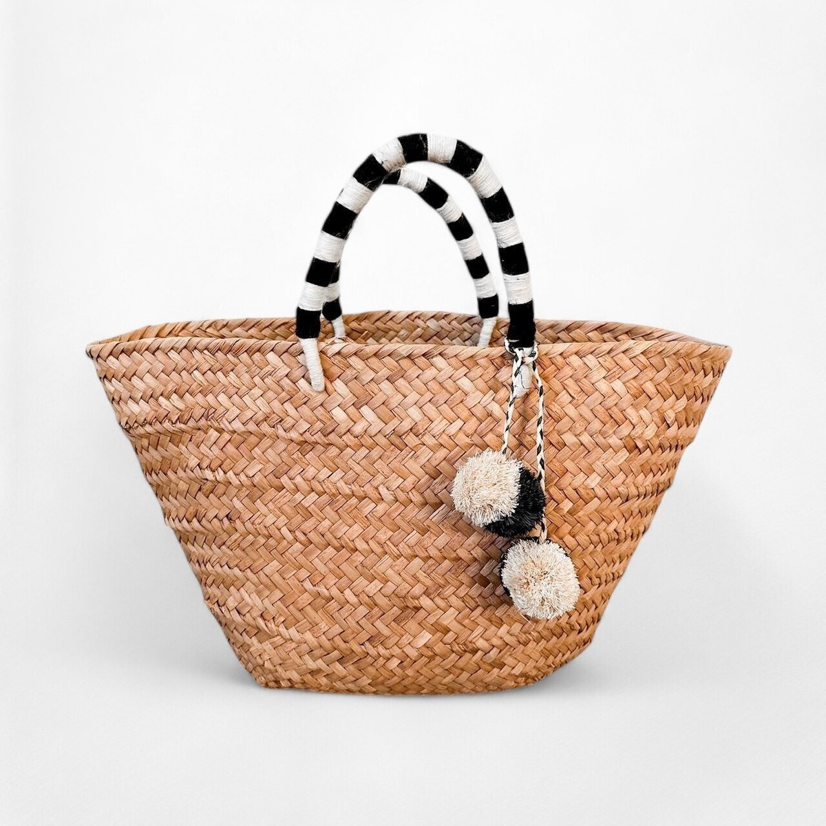 Kayu St Tropez Brown Straw Beach Tote Bag