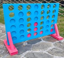 Giant Connect 4 In A Row Garden Outdoor Game Kids Adults Family Fun