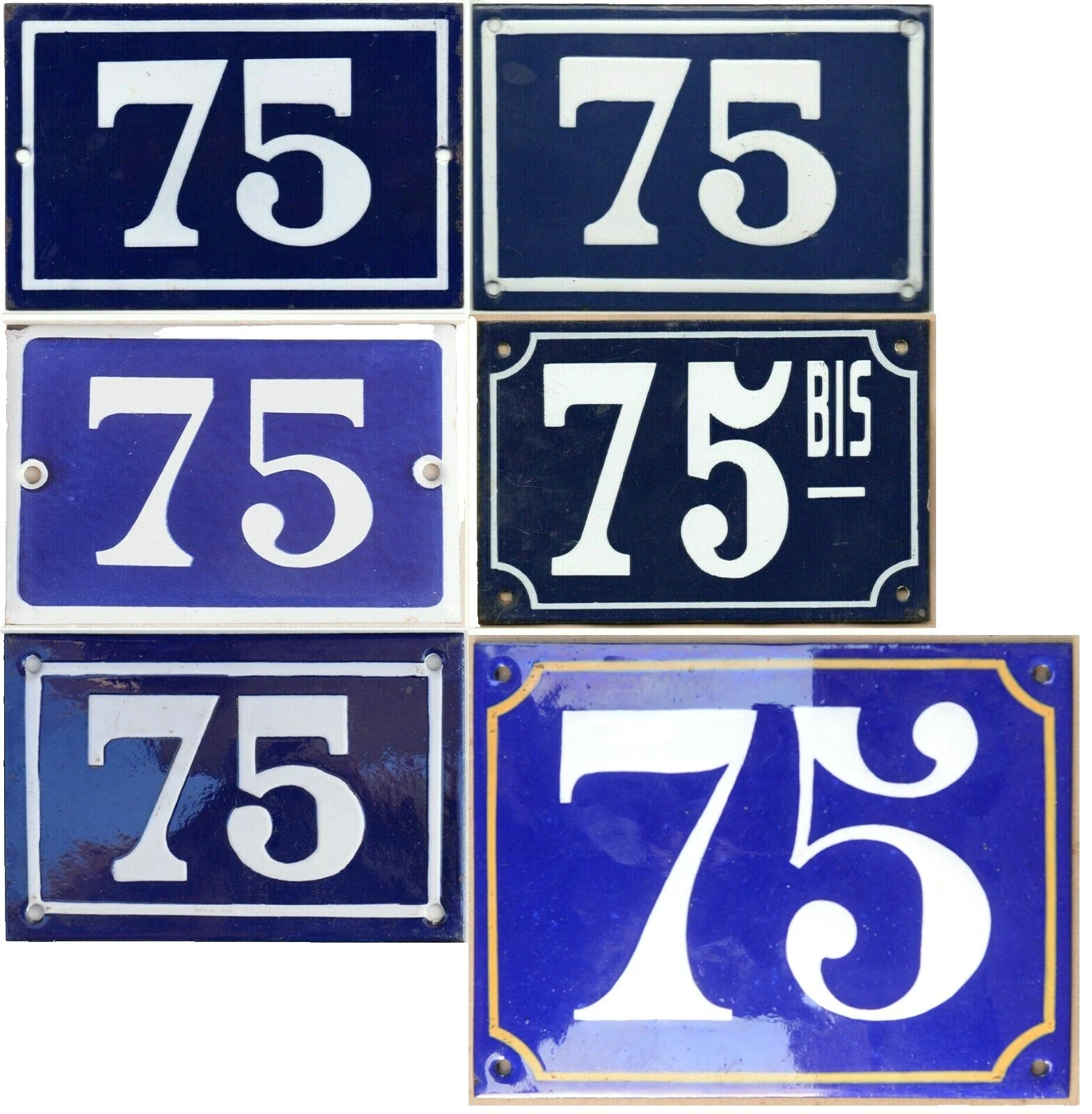 Number French Country Home Décor Numbers