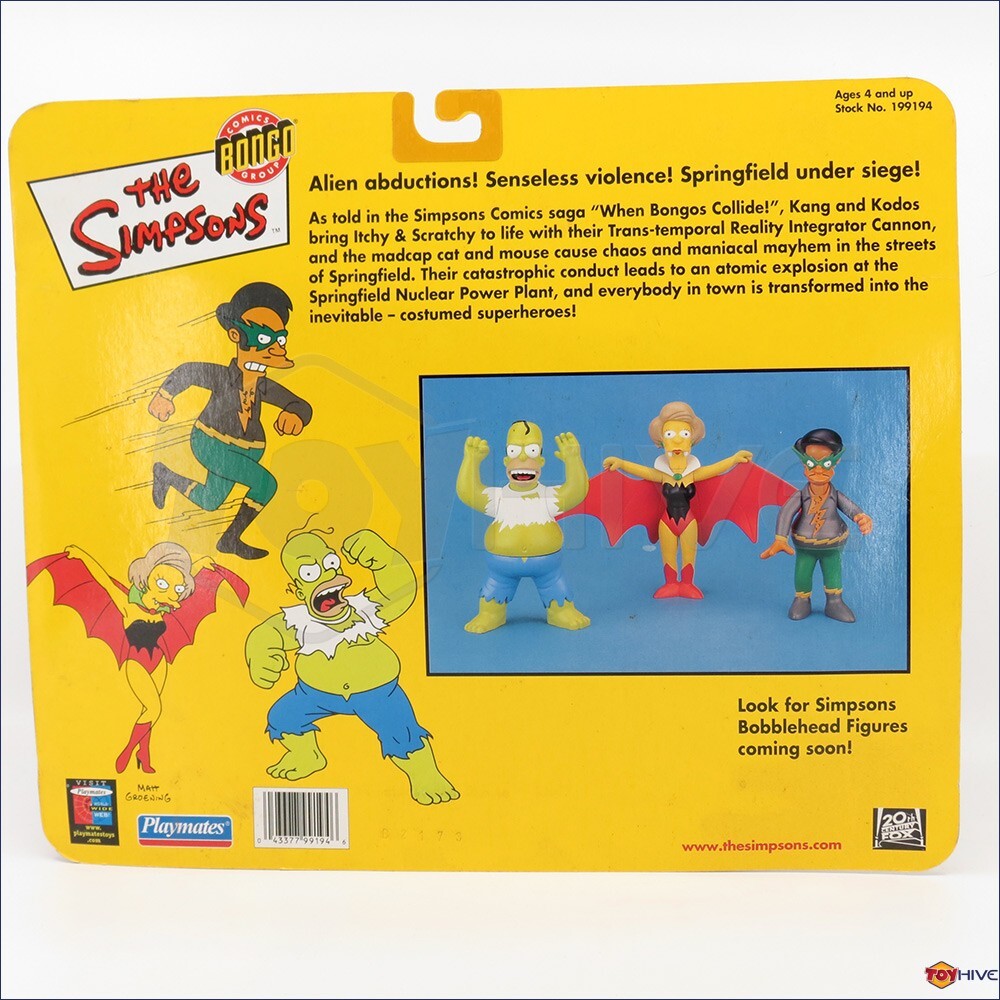 Simpsons Bongo Comics Group Halloween set Figure Homer Edna Apu by