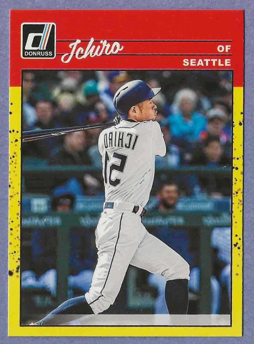2023 Donruss Ichiro Yellow Seattle Mariners 266b Reverse 90 Retro