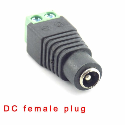 5/10X DC BNC Male female Connector Adapter 12V plug CCTV led light strip camera - Picture 11 of 13