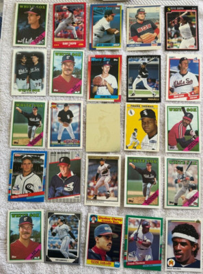 Chicago White Sox * 25 Baseball Card Lot ~ Different Years & Vendors ...