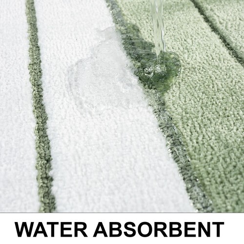Non Slip Bath Mat Extra Large Bathroom Rug Water Absorbent Toilet Pedestal Mats - Picture 7 of 25