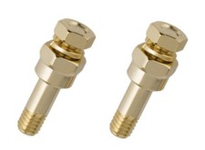 2pcs New GOLD Plated Long Side Post Mount GM Battery Terminal Tap Extension USA