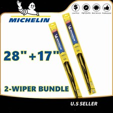 2-wipers 28 17 For Michelin Windshield Beam Wiper Blades - 25-280 25-170 2-wipers 28 17 For Michelin Windshield Beam Wiper Blades - 25-280 25-170