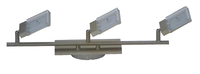 3Fl. Deckenleuchte Deckenlampe Verstellbar E14 Nickel 13,5W 1350Lm