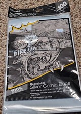 BRAND NEW 100 Pack Ultra Pro Silver Resealable Bags Poly Comic Book Covers
