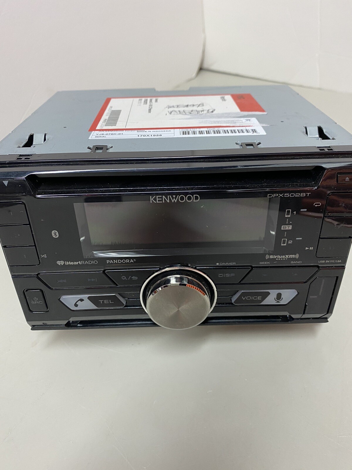 Kenwood DPX502BTDE Double-Din CD Car Receiver For Parts Only