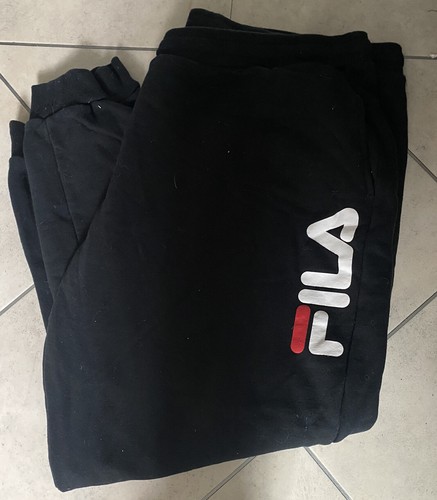 FILA BLACK TRACKSUIT BOTTOMS 46\