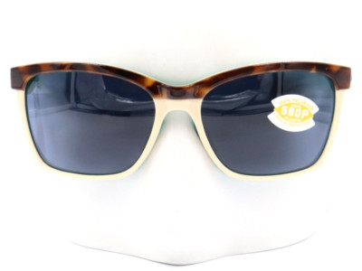 New Costa Del Mar ANAA Tortoise Cream Gray 580P Sunglasses 06S9053 90530255 $197