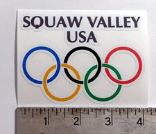 Squaw Valley Ski Resort Olympics Snow Skiing Boarding sticker decal