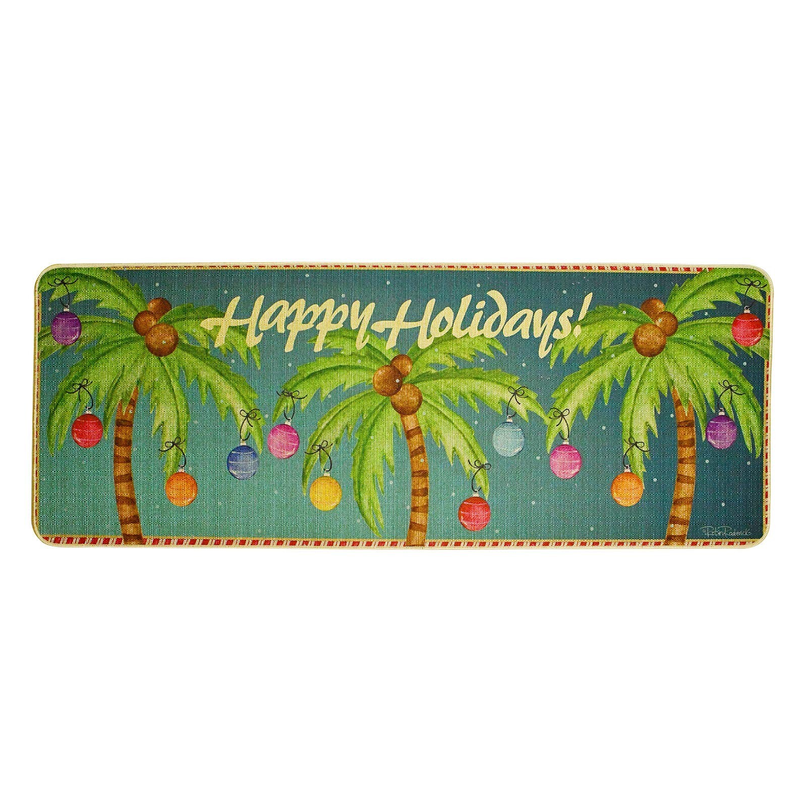 Festive Non-Slip Christmas Runner Rug for Indoor and Outdoor Use