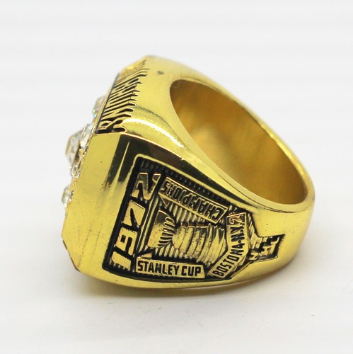 1972 BOSTON BRUINS STANLEY CUP WORLD CHAMPIONS BORR SIZE 11 W/WOOD DISPLAY BOX - Picture 3 of 6