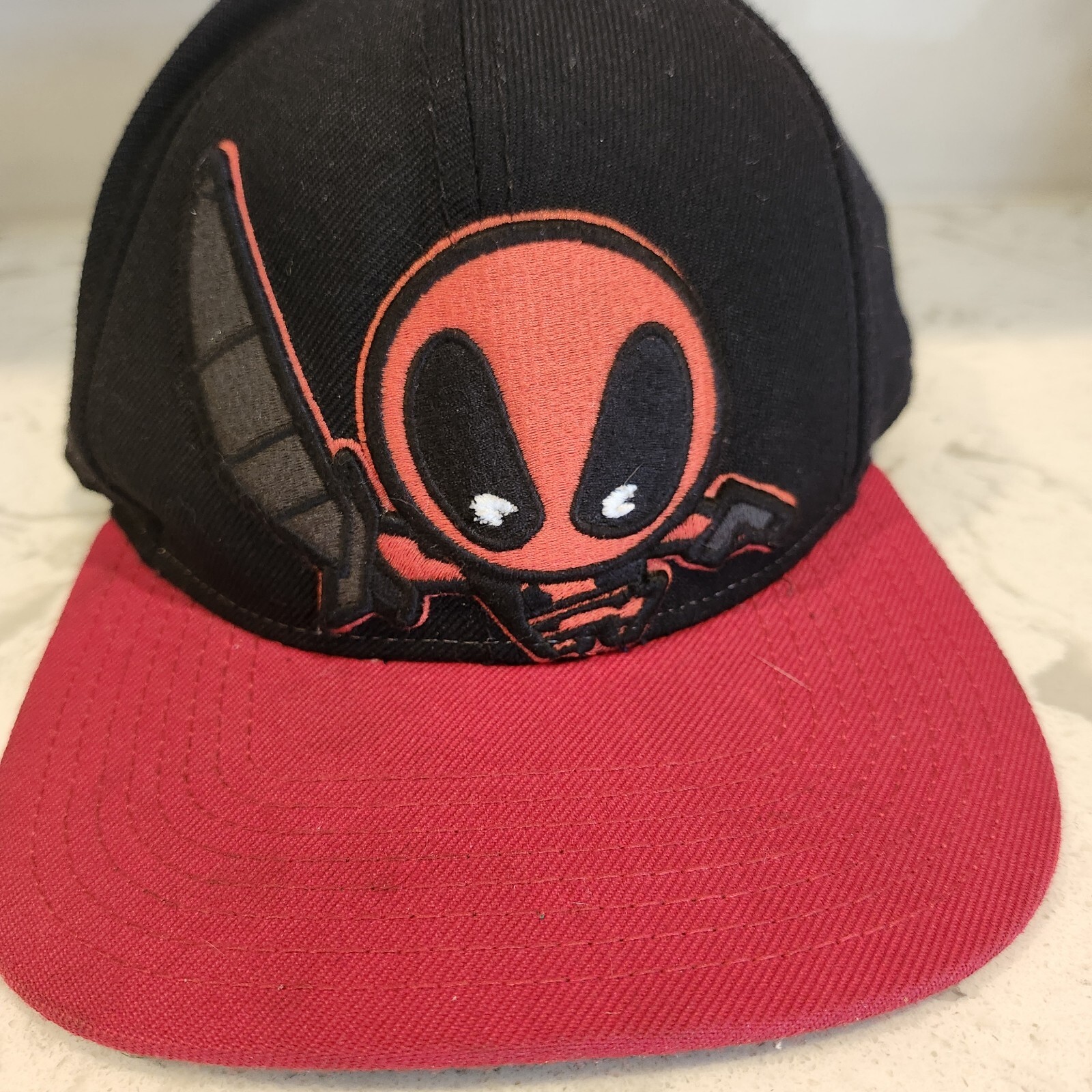 Marvel Deadpool Snapback Flat Bill Hat Baseball C… - image 2