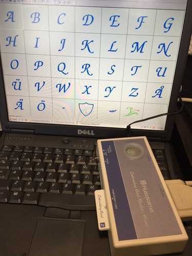 Husqvarna Viking Embroidery 256kb Card Reader/Writer kit for Orchidea #1+, Rose - Picture 6 of 7