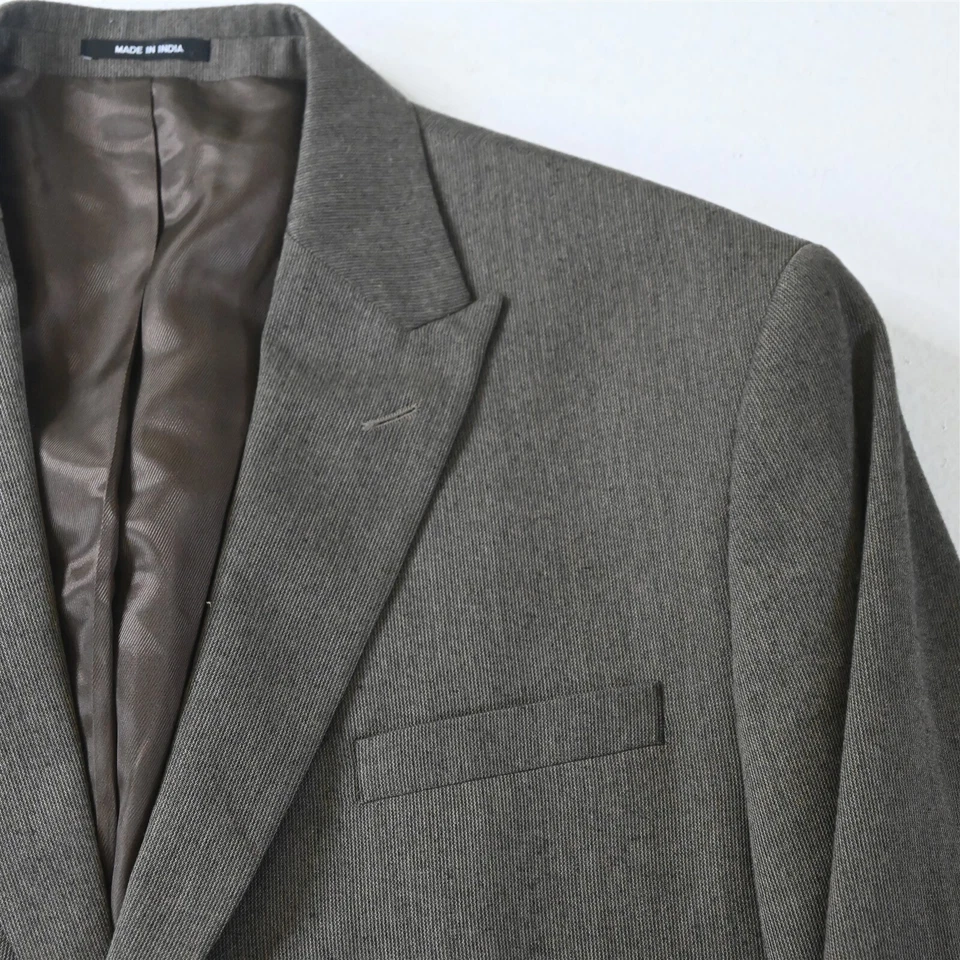 Blazer Traje Chaqueta Abrigo Deportivo Claiborne 44R Marrón Solapa Pico Para Hombre Foto 2 de 4