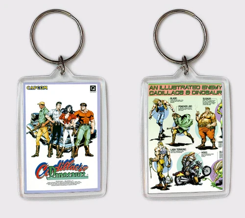 CADILLACS AND DINOSAURS ARCADE KEYRING KEYRING
