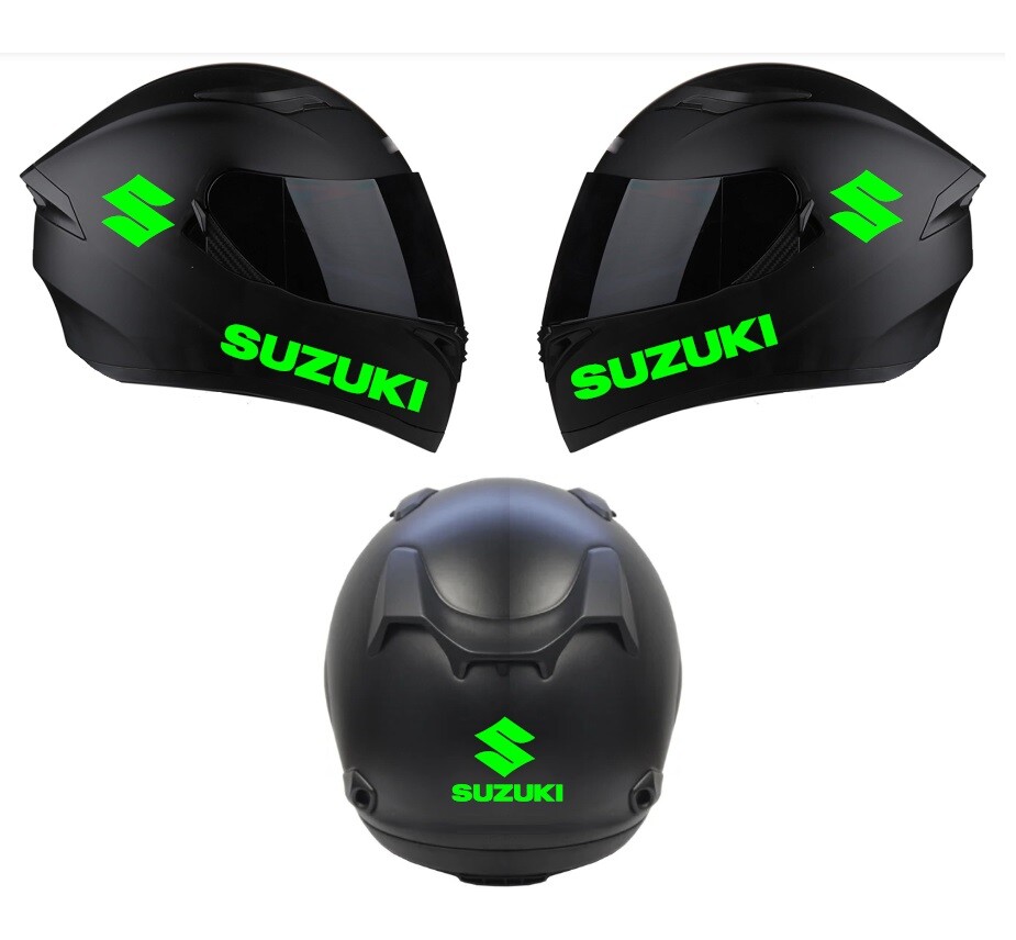 Helmet decal 6-pieces Custom Bike Helmet Decal Set for SUZUKI