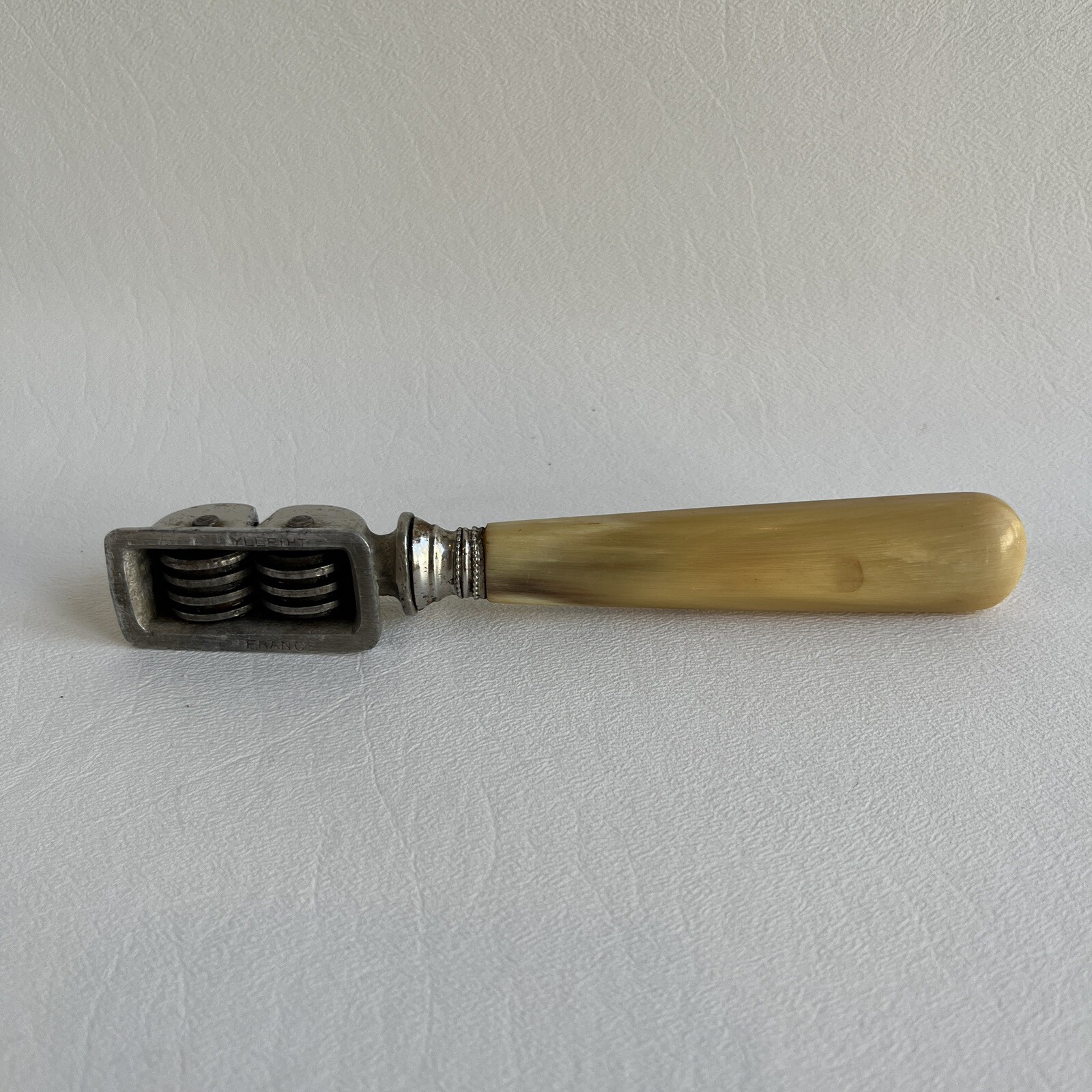 Antique Ylleiht Knife Sharpener, Horn Handle, Stainless Body, France ...