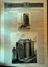Scientific American March 31 1883 Statue of Liberty Hyatt Filter