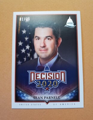 Decision 2020 Series 2 Silver Capitol #1/25 Sean Parnell #590 2p2