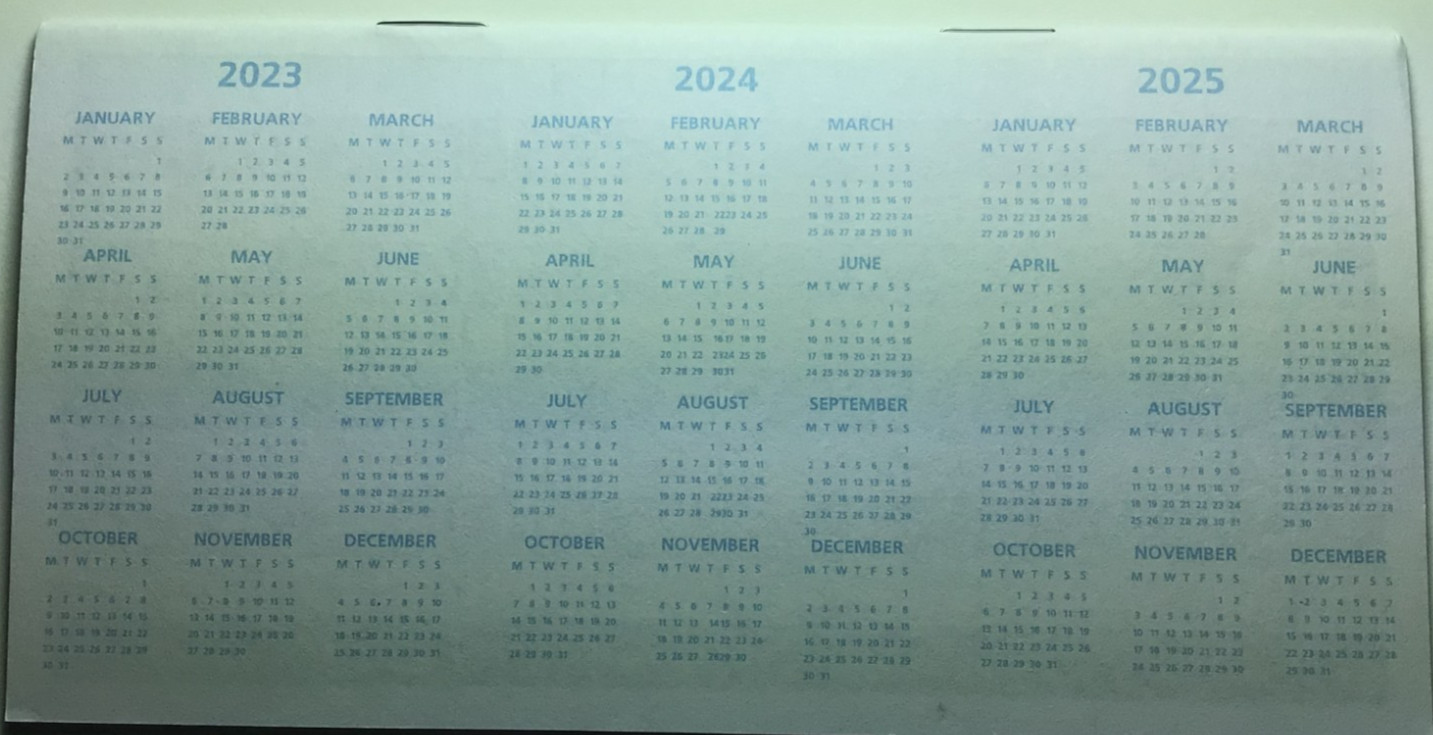 как выглядит 3 THREE "Transaction Register" for Personal Checkbook; 2023 - 2024 - 2025 фото