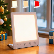 Sun Light Therapy Lamp with Red Light - 10000 Lux LED Sun Light Therapy Lamp for