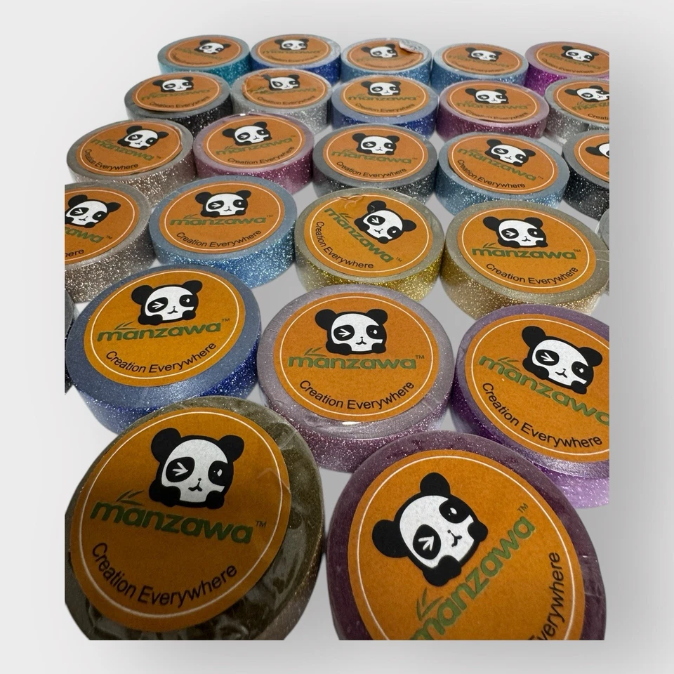 Lot OF 27 rolls Washi Tape Nice Variety Arts Crafts Scrapbooking Kids Sparkle - Image 3 of 4