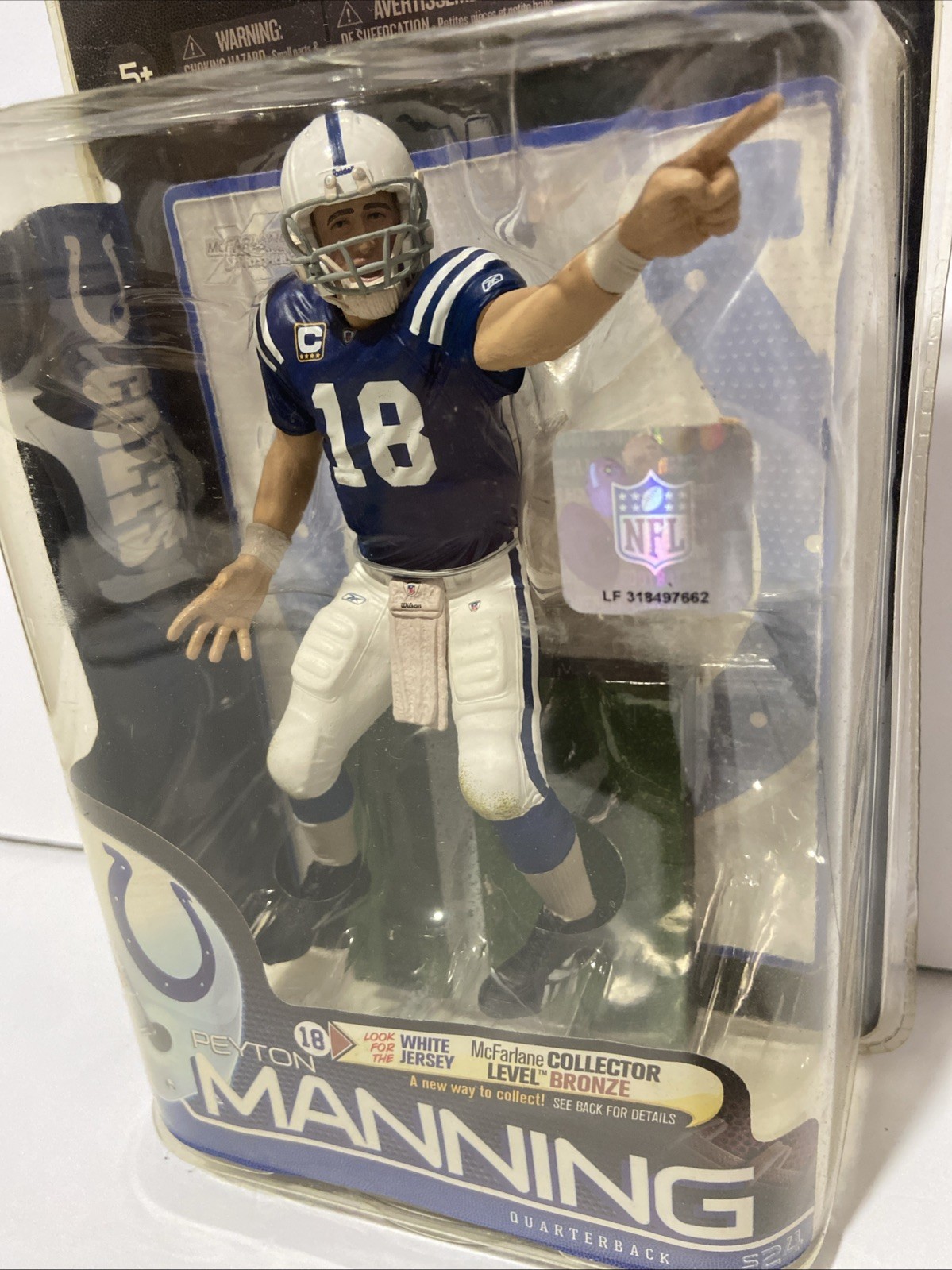 PEYTON MANNING McFarlane Toys 2010 NFL Series 24 Action Figure Colts