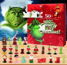Grinch Advent Calendar Christmas Countdown 24 Collectible Surprises New
