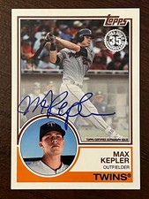 2018 Topps Baseball 1983 Topps Autographs - #83A-MK Max Kepler Twins Auto NM-MT