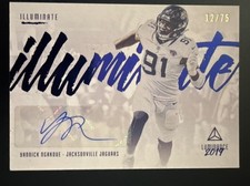 Panini Luminance Illuminated Ink Yannick Ngakoue #ILL-YN Blue /75 Autograph