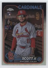2024 Topps Chrome Update Rookie Debut Refractor Victor Scott II #USC55 0nr3