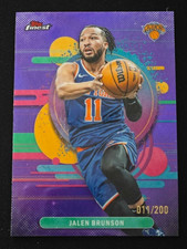 Jalen Brunson 2025-26 Topps Finest 011/200 Purple Refractor Uncommon Knicks #140