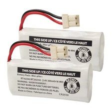 2-Pack BT162342/BT262342 2.4V 300mAh Battery Packs for VTech Cordless Phone