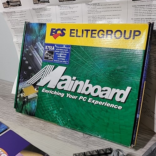 Random Vintage Motherboard YEh Sis315 & Socket A ELITEGROUP K7S5A Box Man Parts - Bild 12 von 14