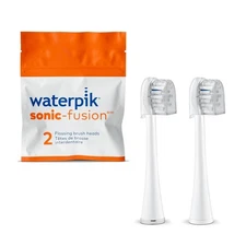 2 Pack Waterpick Full Size Replacement Brush Heads For Sonic-Fusion, SFFB-2EW