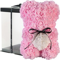 Neu RosenbäR KüNstliche Rosen Geschenkbox FüR Geburtstag Weihnachten Muttertag