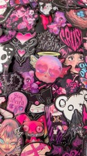 Lot 10 stickers aléatoires witchy horreur emo punk Harajuku mignon