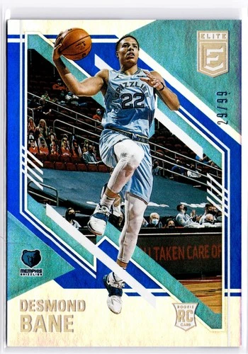 2020-21 Donruss Elite #121 Desmond Bane BLUE /99 SP ROOKIE RC Grizzlies
