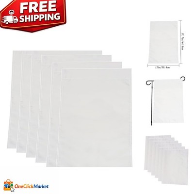 6 Durable Polyester Garden Flags - Perfect for DIY Indoor Outdoor Decoration