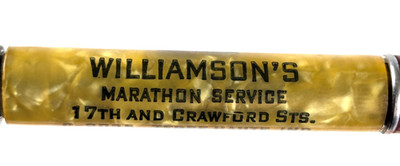 1940-50s - Williamson's Marathon Service Terre Haute IN Ad Mech Pencil - B18B
