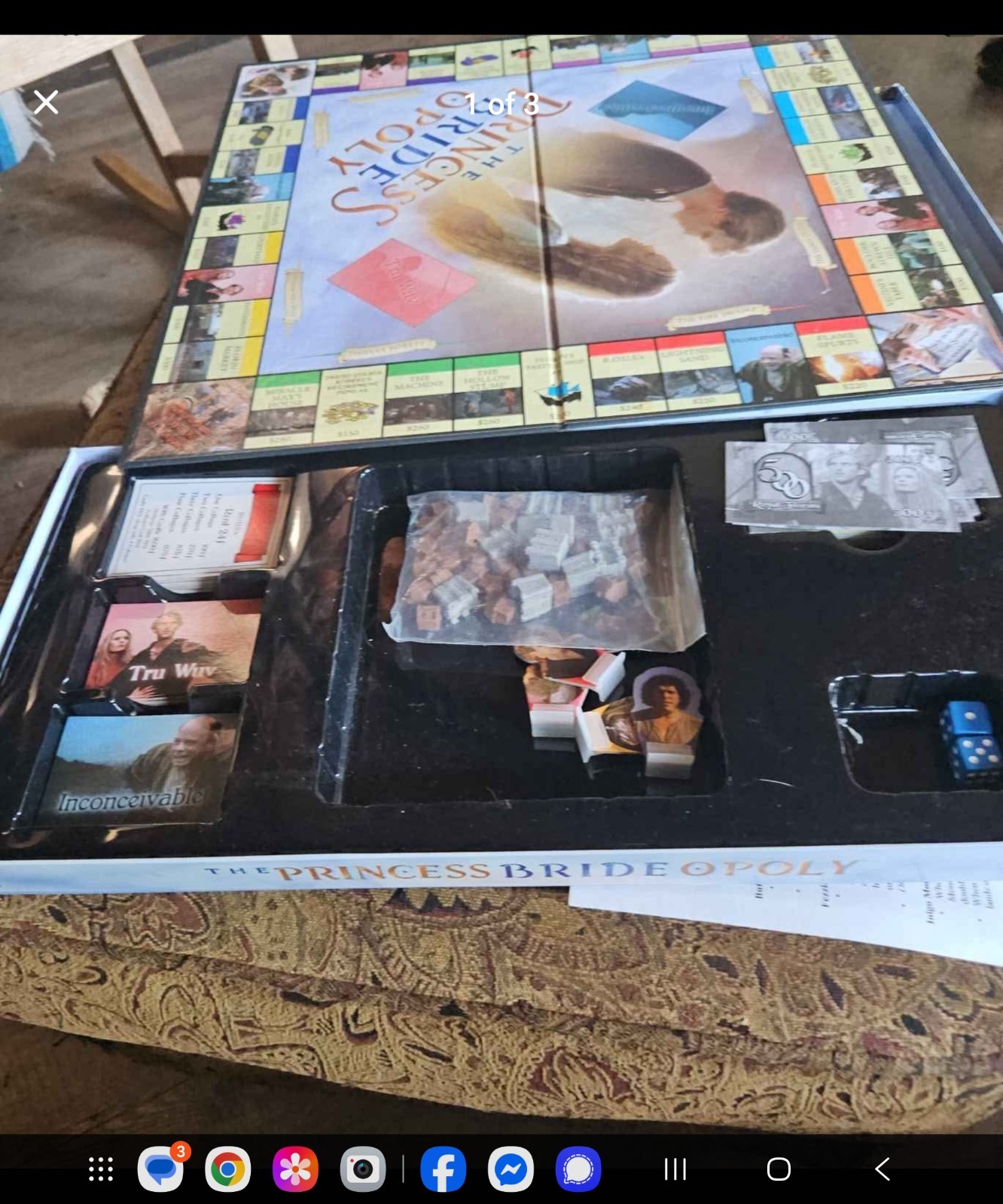Princess Bride Version of Monopoly Used once! Collector's it