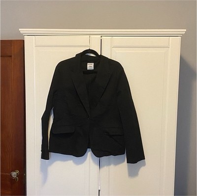 Old Navy Women s XL Black Casual Blazer Suit Jacket Lined Classic Fit Button