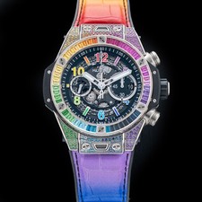 Hublot 421.NX.1117.LR.0999 Big Bang Unico Titanium Rainbow 44mm Gem-Set