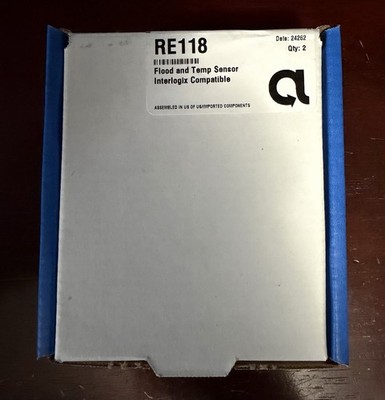 Re118 Flood and Temp Sensor, Interlogix Compatible