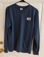 The North Face Heritage Patch Crew Sweatshirt Blue Men's Size S