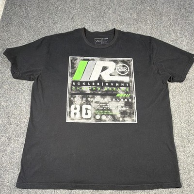 Young & Reckless Men s 2XL Black Racing 86 Graphic T Shirt Y&R Streetwear